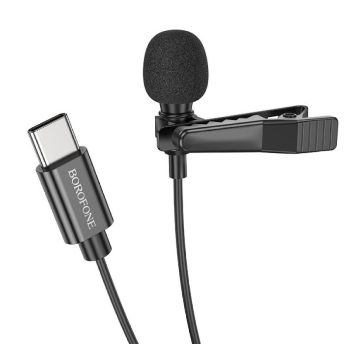 Мікрофон Borofone BFK11 Elegant lavalier Type-C (2m)
