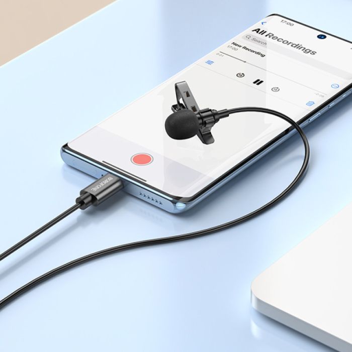 Мікрофон Borofone BFK11 Elegant lavalier Type-C (2m)