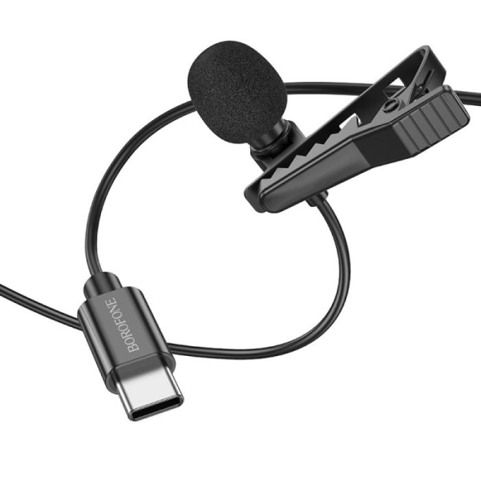 Мікрофон Borofone BFK11 Elegant lavalier Type-C (2m)