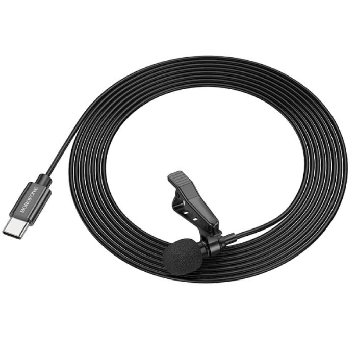 Мікрофон Borofone BFK11 Elegant lavalier Type-C (2m)