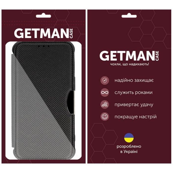 Шкіряний чохол книжка GETMAN Razor (PU) для Xiaomi Redmi 13 4G / Poco M6 4G