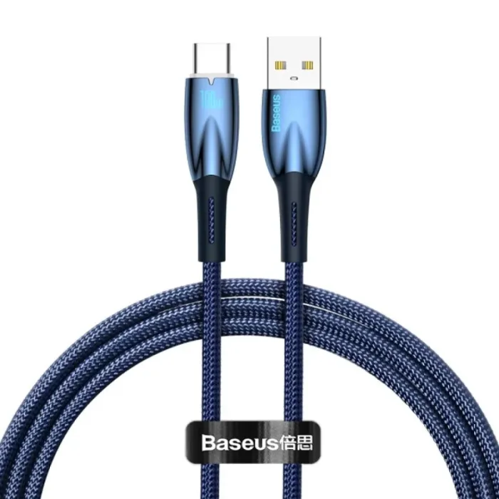 Дата кабель Baseus Glimmer Series Fast Charging Data Cable USB to Type-C 100W 2m (CADH00050)