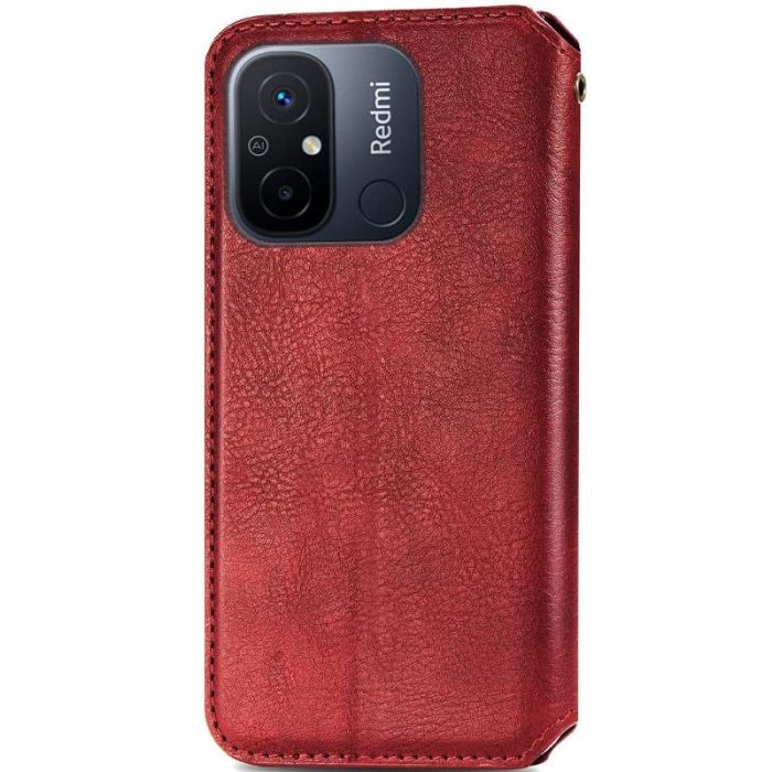 Шкіряний чохол книжка GETMAN Cubic (PU) для Xiaomi Redmi 12C