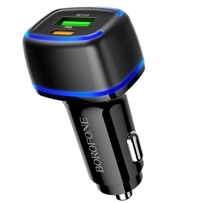 АЗП Borofone BZ14A PD20W+QC3.0 (1Type-C/1USB/3A)