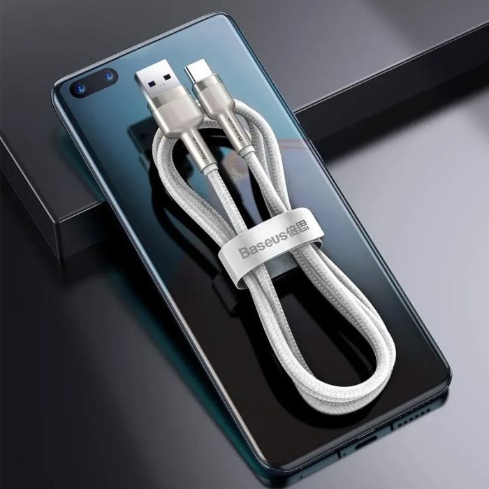 Дата кабель Baseus Cafule Metal Data USB to Type-C 66W (1m) (CAKF00010)