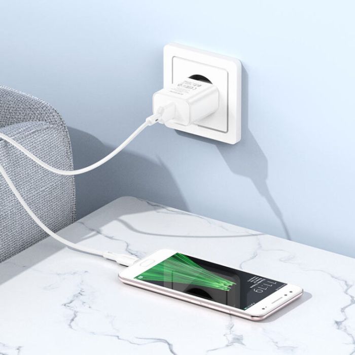 МЗП Borofone BA72A Spring QC3.0 USB to MicroUSB
