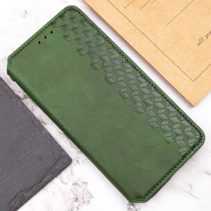 Шкіряний чохол книжка GETMAN Cubic (PU) для Xiaomi Redmi 13 4G / Poco M6 4G