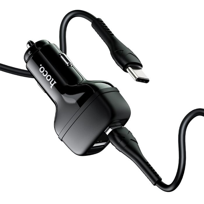 АЗП Hoco Z36 (2USB/2.4A) + Type-C