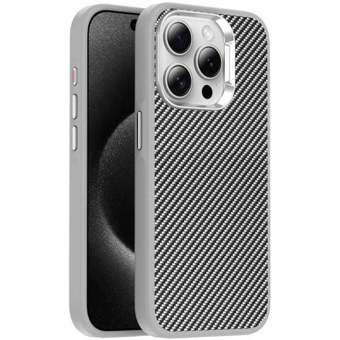 Чохол TPU+PC Carbon with MagSafe для Apple iPhone 15 Pro (6.1")