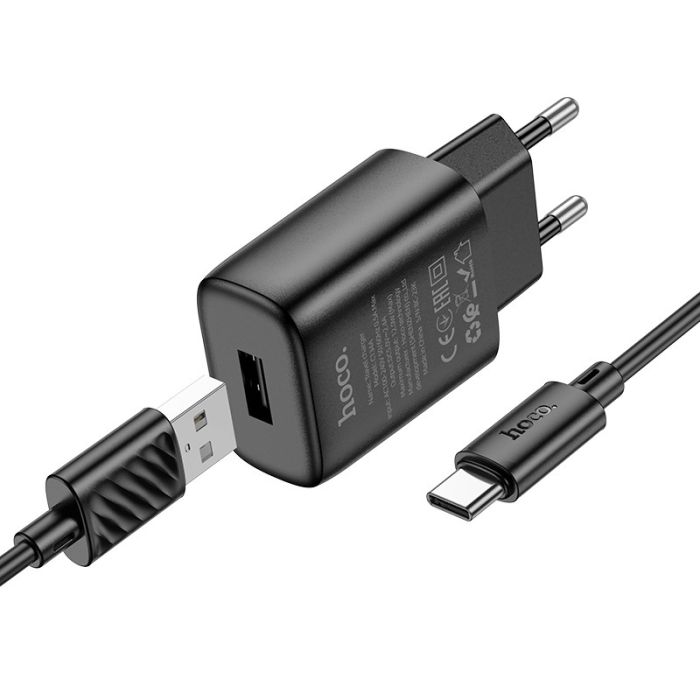 МЗП Hoco C134A Solid 1A 12W + Type-C