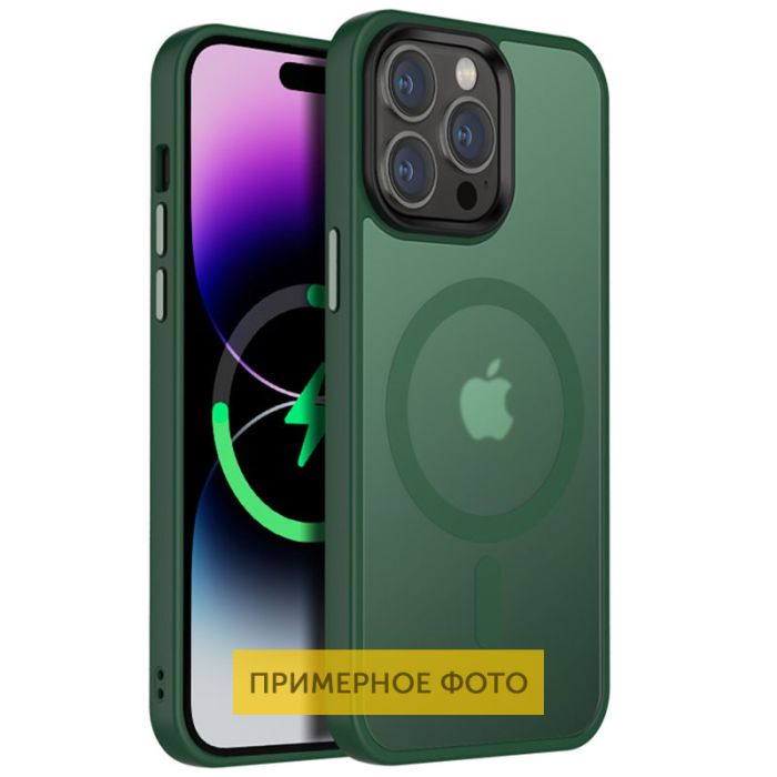 TPU+PC чохол Metal Buttons with MagSafe Colorful для Apple iPhone 16 Pro (6.3")