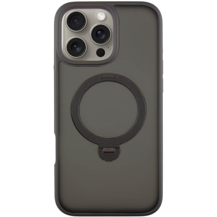 TPU+PC чохол Metal Buttons with MagSafe Colorful HQ Ring для Apple iPhone 16 Pro Max (6.9")