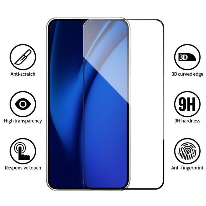 Захисне 2.5D скло Blueo Full Cover HD для Samsung Galaxy S24