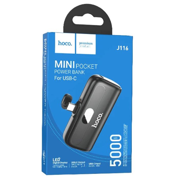 Портативний зарядний пристрій Power Bank Hoco J116 Cool Type-C 5000 mAh