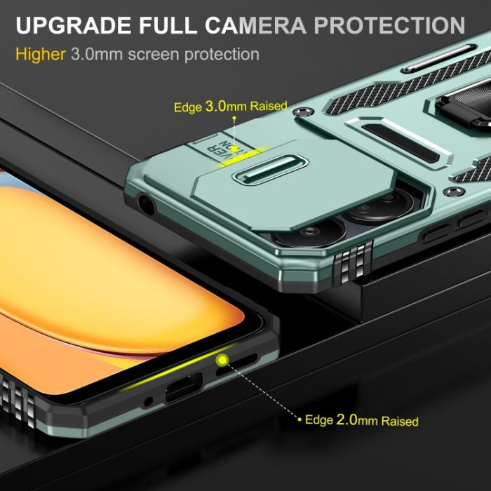 Ударостійкий чохол Camshield Army Ring для Xiaomi Redmi 13C / Poco C65
