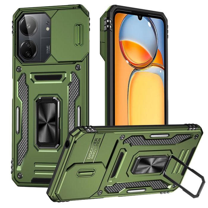 Ударостійкий чохол Camshield Army Ring для Xiaomi Redmi 13C / Poco C65