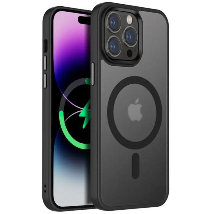 TPU+PC чохол Metal Buttons with MagSafe Colorful для Apple iPhone 13 Pro (6.1")