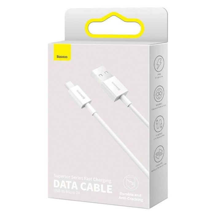 Дата кабель Baseus Superior Series Fast Charging MicroUSB Cable 2A (2m) (CAMYS-A)