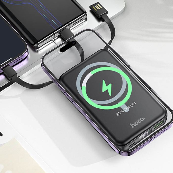 Портативне ЗП Power Bank Hoco DB59 Guardian 22.5W+PD20W з БЗП 10000 mAh