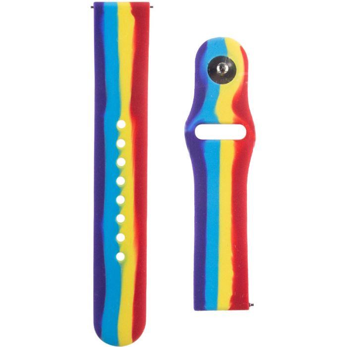 Силіконовий ремінець Rainbow для Xiaomi Amazfit/Samsung 20 mm