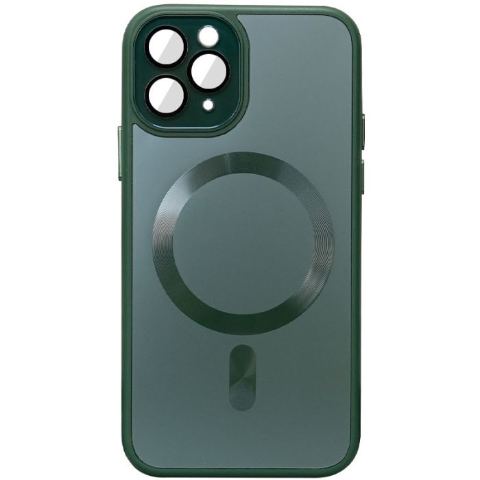Чохол TPU+Glass Sapphire Midnight with MagSafe для Apple iPhone 15 Pro Max (6.7")