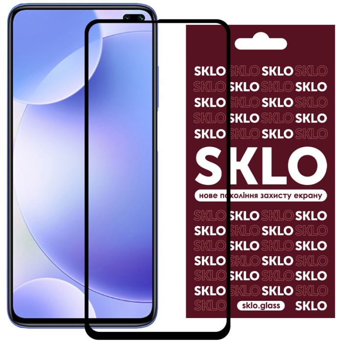 Захисне скло SKLO 3D для Xiaomi K30 / Poco X3 / X3 NFC / X3 Pro / Mi 10T/ Mi 10T Pro