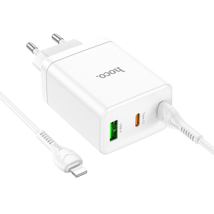МЗП Hoco N33 Start PD35W (2C/1A) + Type-C to Lightning