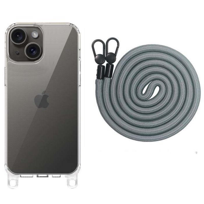Чохол TPU Transparent with Straps для Apple iPhone 13 / 14 (6.1")