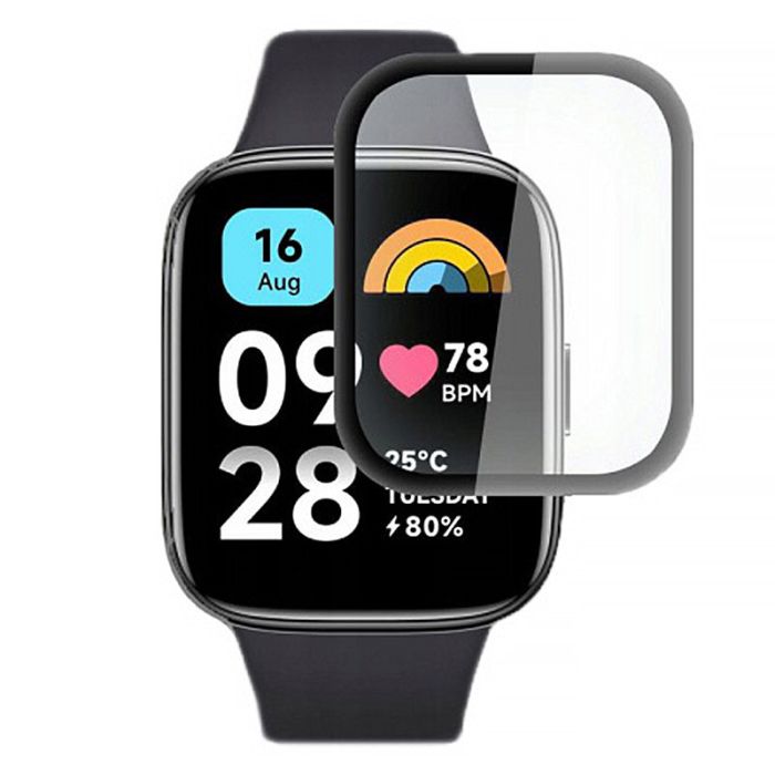 Полімерна плівка 3D (full glue) (тех.пак) для Xiaomi Redmi Watch 3 Active