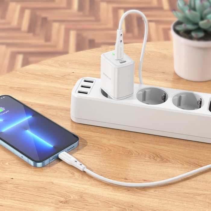 МЗП Borofone BN9 PD35W (2Type-C) + Type-C to Lightning
