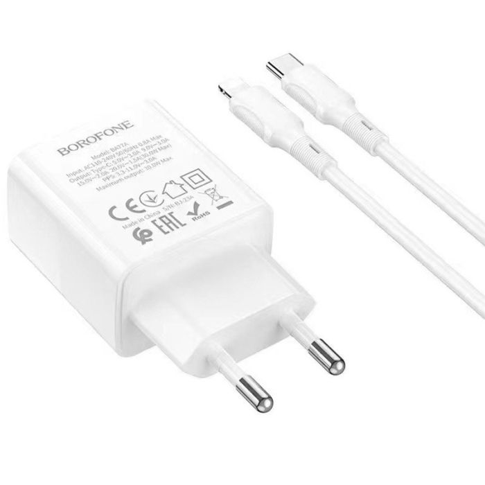 МЗП Borofone BA77A PD30W+QC3.0 + Type-C + Lightning