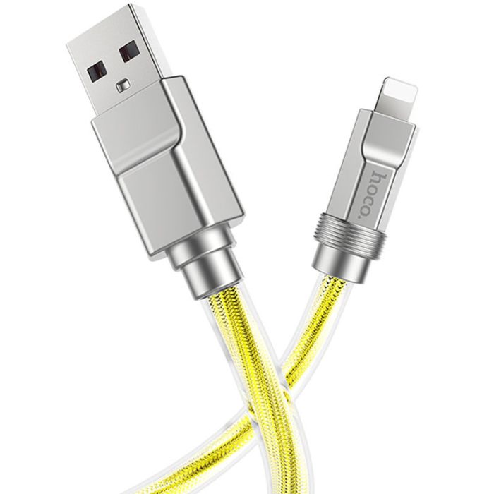 Дата кабель Hoco U113 Solid 2.4A USB to Lightning (1m)
