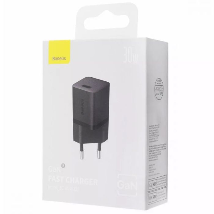 МЗП Baseus GaN5 Fast Charger (mini) 1C 30W (CCGN070)