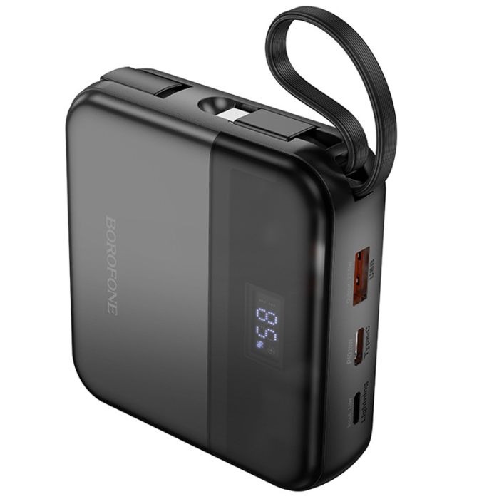 Портативний ЗП Power Bank BOROFONE BJ64 Distinct 22.5W+PD20W with cable 10000 mAh