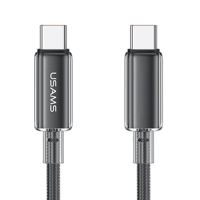 Дата кабель USAMS US-SJ660 Type-C to Type-C PD100W Cloud Series (1.2m)