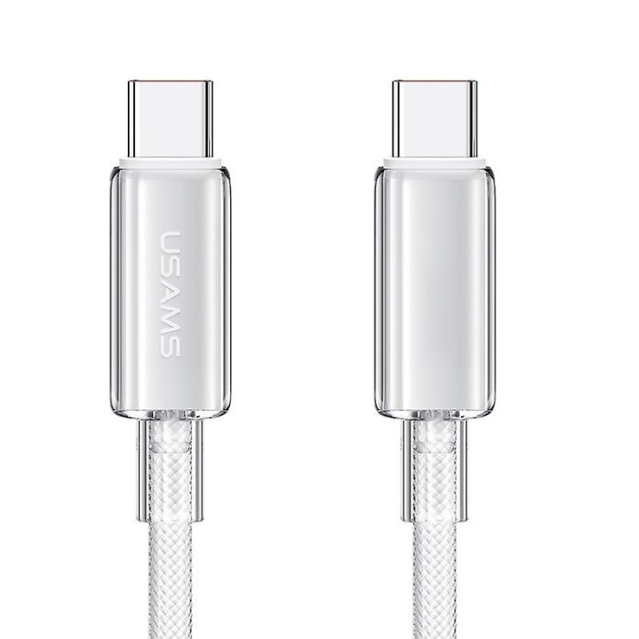 Дата кабель USAMS US-SJ660 Type-C to Type-C PD100W Cloud Series (1.2m)