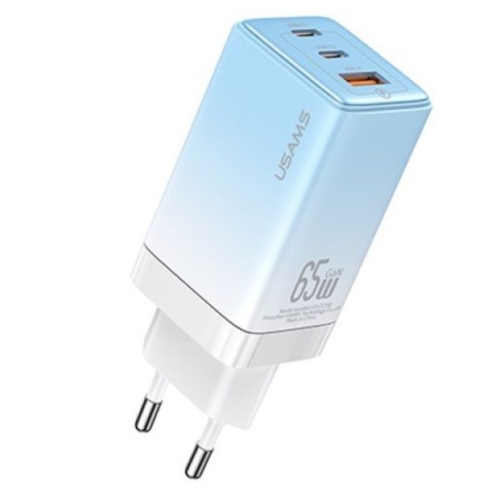 МЗП Usams US-CC180 65W ACC 3 Ports GaN Sandru series
