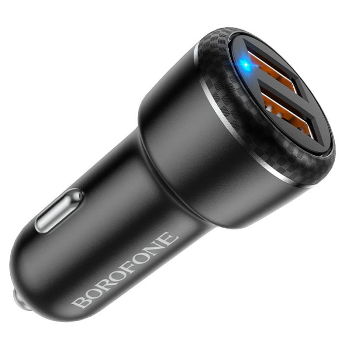 АЗП Borofone BZ17 QC3.0 (2USB/3A) + MicroUSB