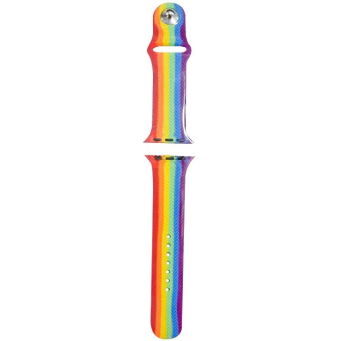 Силіконовий ремінець Rainbow для Apple watch 38mm / 40mm