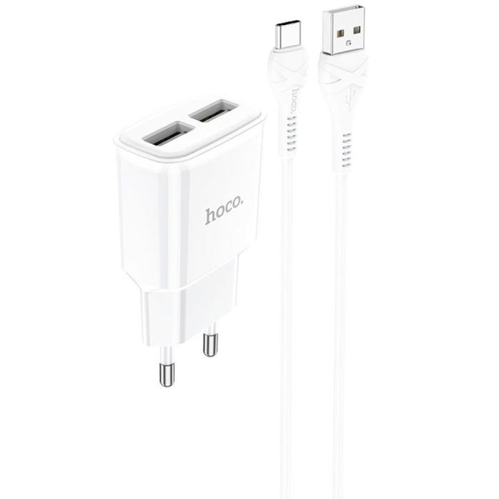 МЗП HOCO C88A (2USB/2.4A) + Type-C