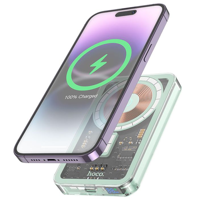 Портативний зарядний пристрій Power Bank Hoco Q14 Ice Crystal PD20W з БЗП 5000 mAh