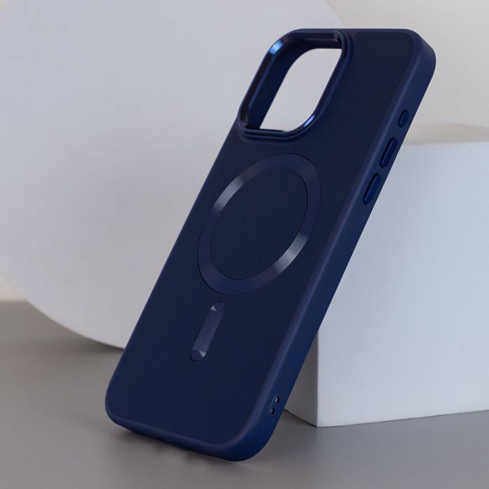 Шкіряний чохол Bonbon Leather Metal Style with MagSafe для Apple iPhone 14 (6.1")