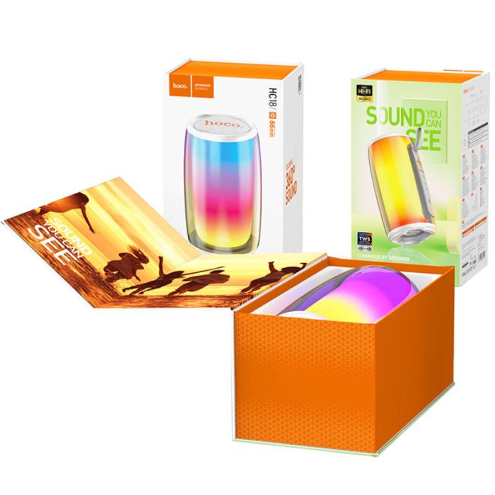 Bluetooth Колонка Hoco HC18 Jumper colorful luminous