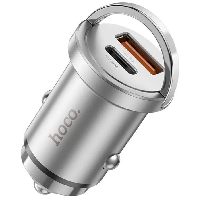АЗП Hoco NZ10 Handy PD45W+QC3.0 + Type-C to Lightning