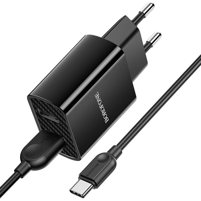 МЗП Borofone BA53A Powerway (2USB/2.1A) + Type-C