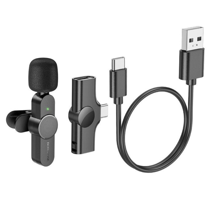 Мікрофон Borofone BFK12 Trophy lavalier Lightning