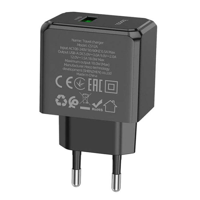 МЗП Hoco CS12A QC3.0 (1USB-A/18W)