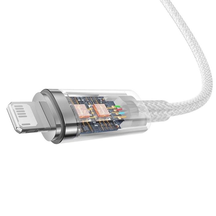 Дата кабель Baseus Explorer USB to Lightning 2.4A with Smart Temperature Control (1m) (CATS01000)
